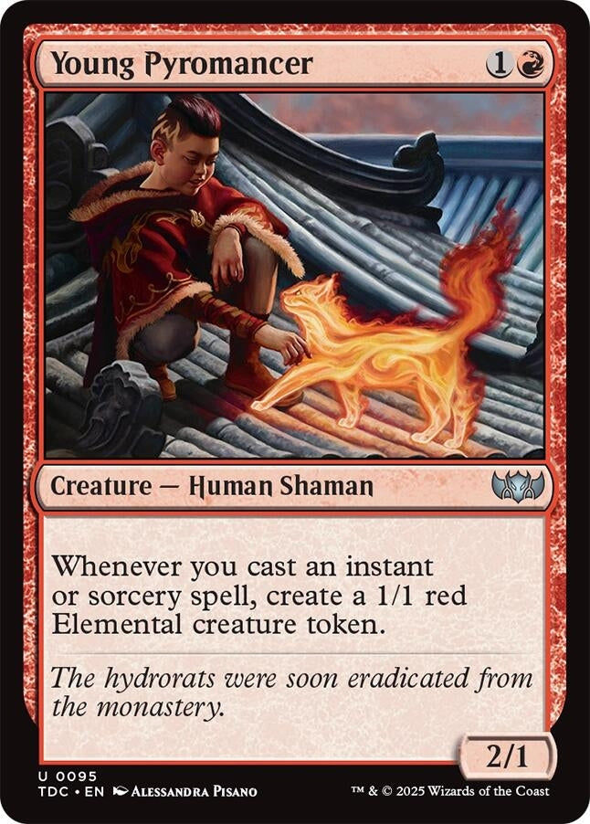 Image for Young Pyromancer (95) (Commander: Tarkir: Dragonstorm) - Magic: The Gathering