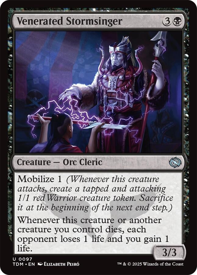 Image for Venerated Stormsinger (97) (Tarkir: Dragonstorm) - Magic: The Gathering