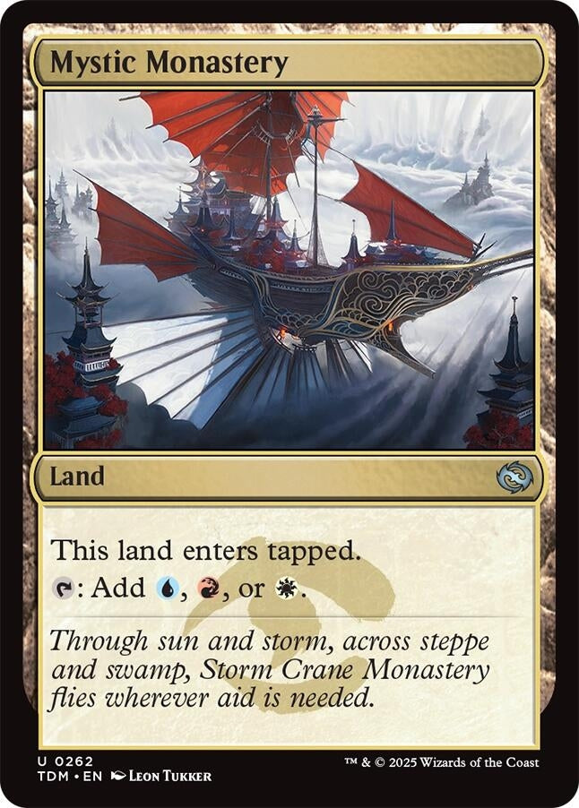 Image for Mystic Monastery (262) (Tarkir: Dragonstorm) - Magic: The Gathering