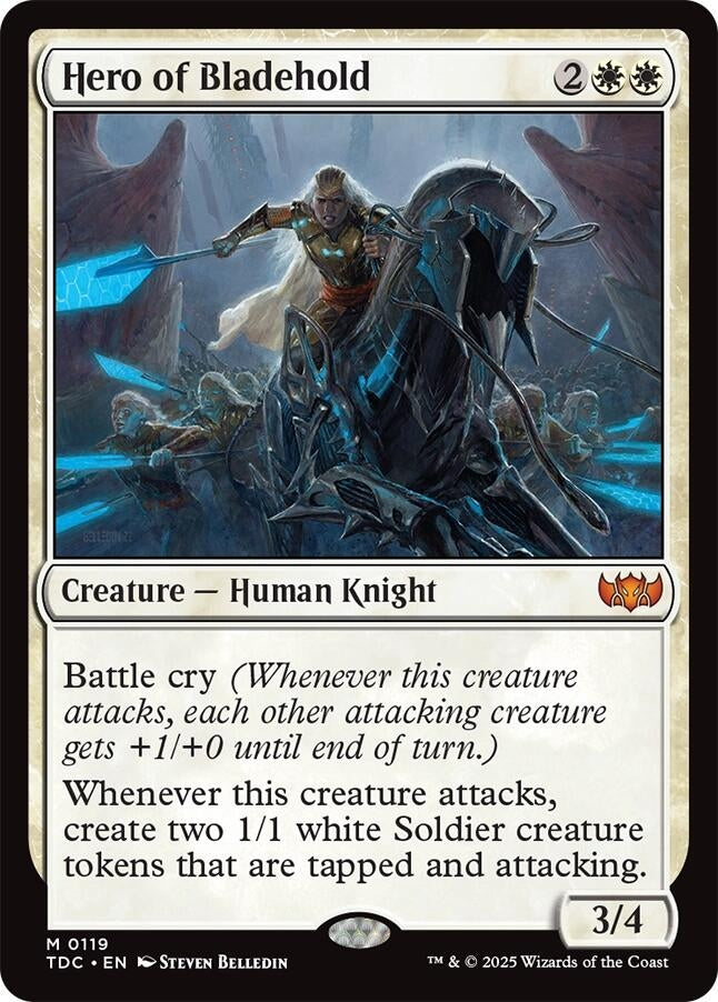 Image for Hero of Bladehold (119) (Commander: Tarkir: Dragonstorm) - Magic: The Gathering