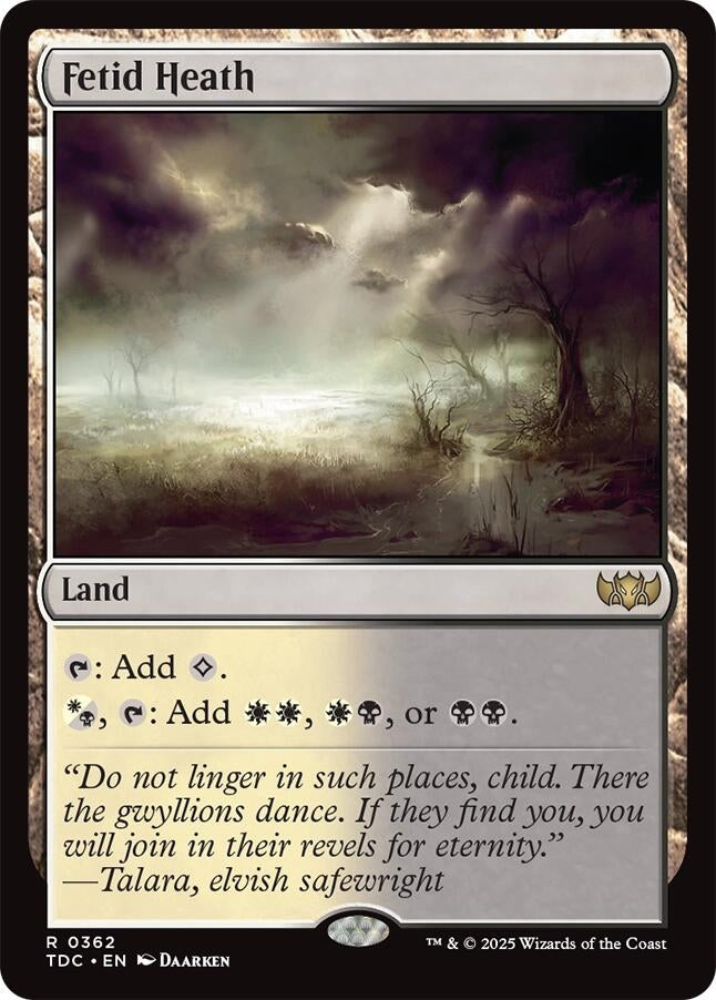 Image for Fetid Heath (362) (Commander: Tarkir: Dragonstorm) - Magic: The Gathering