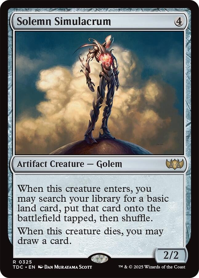 Image for Solemn Simulacrum (325) (Commander: Tarkir: Dragonstorm) - Magic: The Gathering