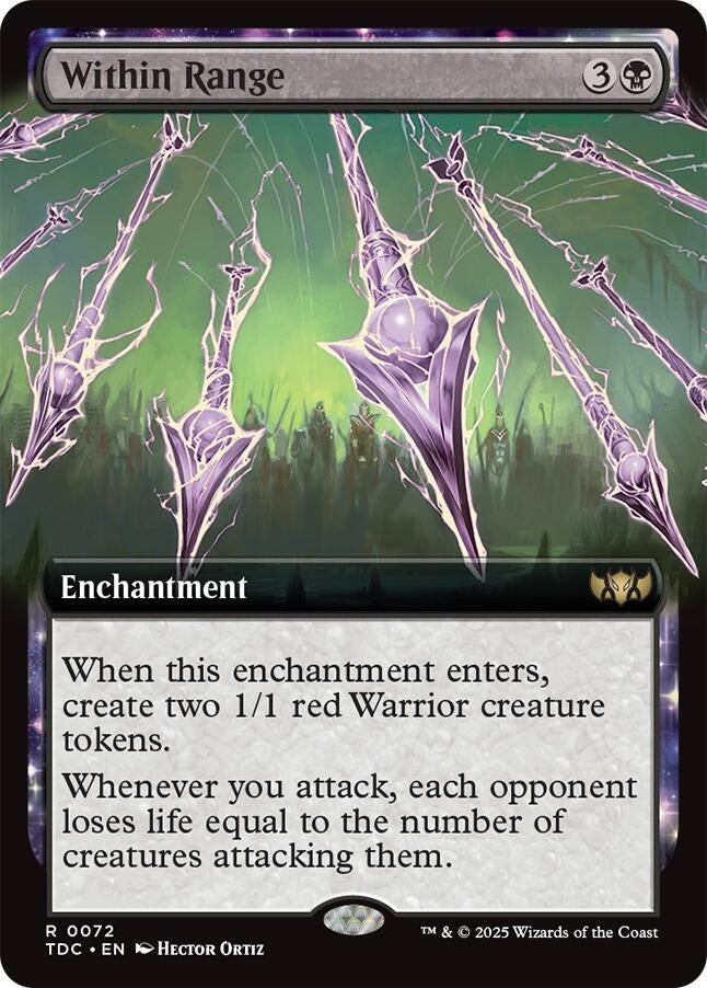 Image for Within Range (Extended Art) (72) (Commander: Tarkir: Dragonstorm) - Magic: The Gathering