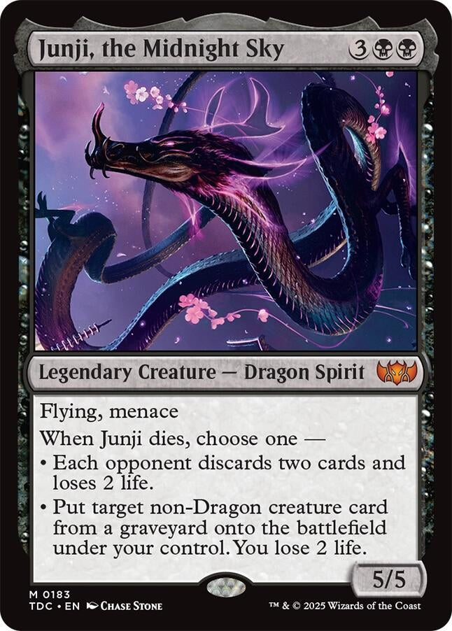 Image for Junji, the Midnight Sky (183) (Commander: Tarkir: Dragonstorm) - Magic: The Gathering