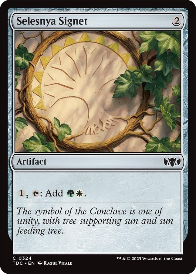 Image for Selesnya Signet (324) (Commander: Tarkir: Dragonstorm) - Magic: The Gathering