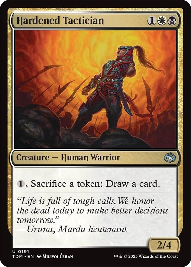 Image for Hardened Tactician (191) (Tarkir: Dragonstorm) - Magic: The Gathering