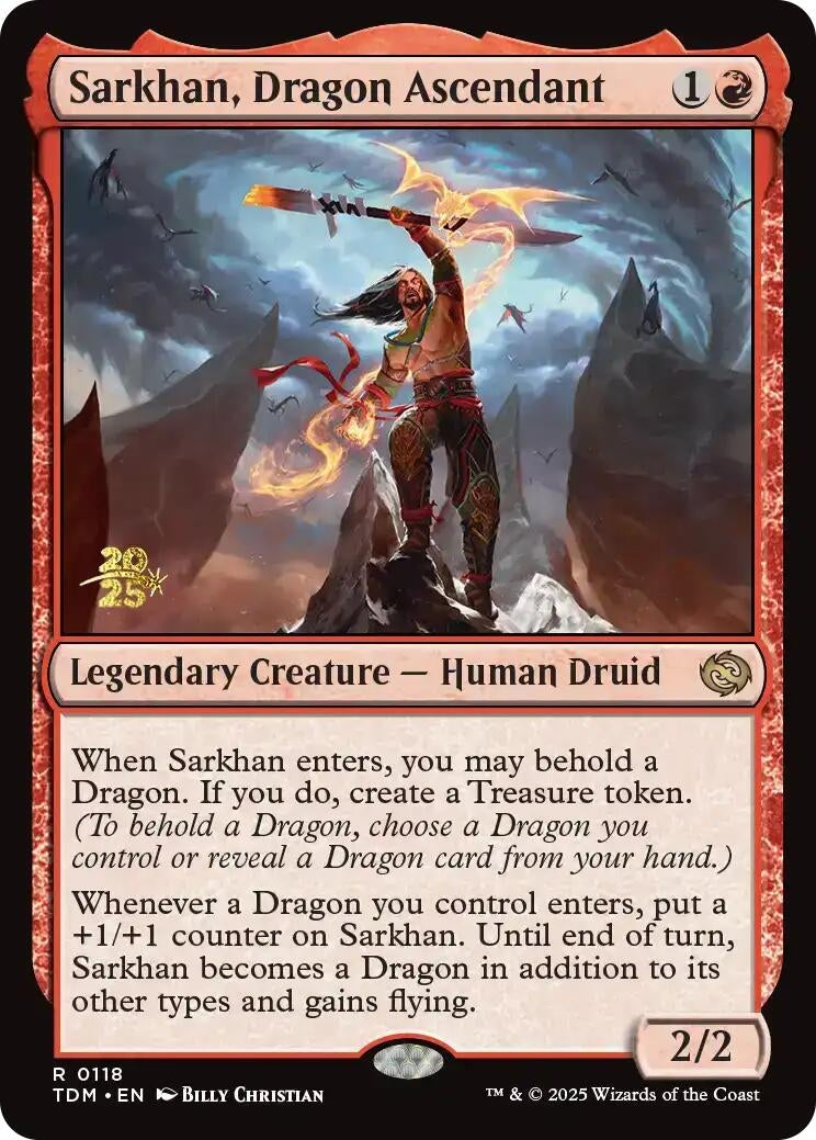 Image for Sarkhan, Dragon Ascendant (118) (Prerelease Cards) - Magic: The Gathering