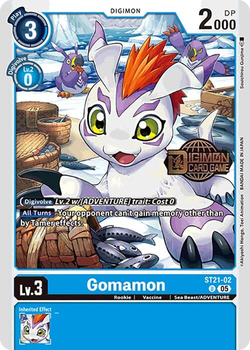 Image for Gomamon (ST21-02 U) (Starter Deck 21: Hero of Hope Release Event Cards) - Digimon Card Game