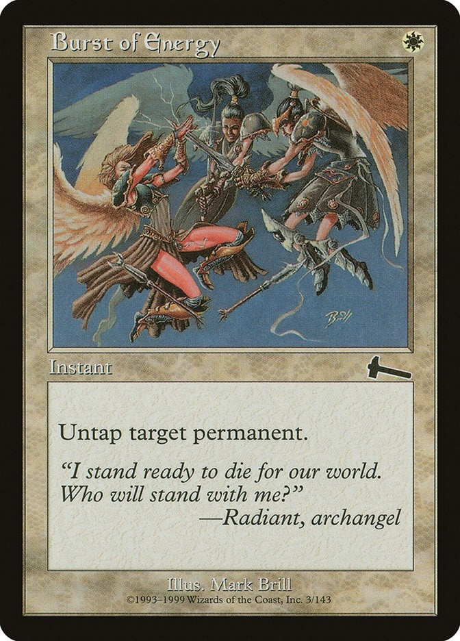 Image for Burst of Energy (3) (Urza's Legacy) - Magic: The Gathering
