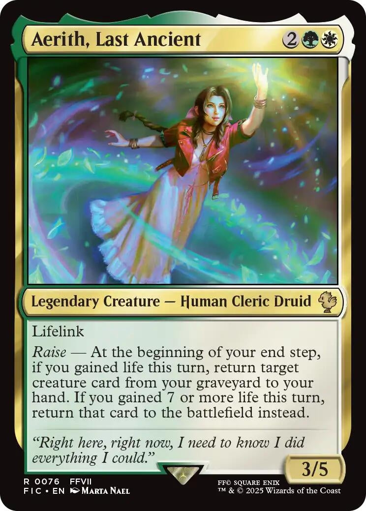Image for Aerith, Last Ancient (76) (Commander: FINAL FANTASY) - Magic: The Gathering