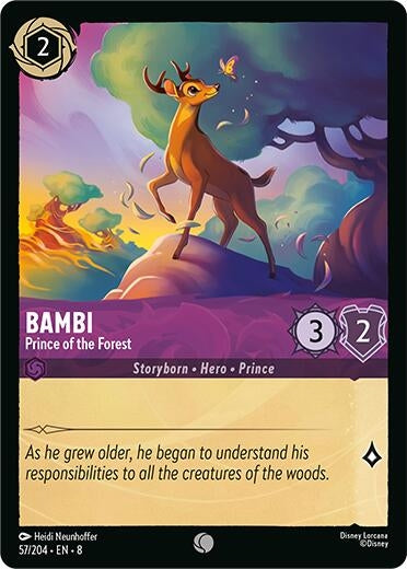 Image for Bambi - Prince of the Forest (57/204) (Reign of Jafar) - Disney Lorcana