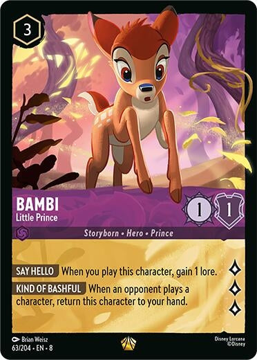 Image for Bambi - Little Prince (63/204) (Reign of Jafar) - Disney Lorcana