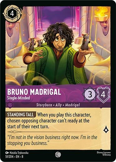 Image for Bruno Madrigal - Single-Minded (51/204) (Reign of Jafar) - Disney Lorcana