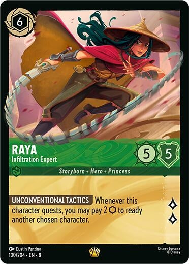 Image for Raya - Infiltration Expert (100/204) (Reign of Jafar) - Disney Lorcana
