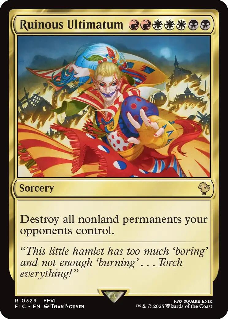 Image for Ruinous Ultimatum (Surge Foil) (329) (Commander: FINAL FANTASY) - Magic: The Gathering