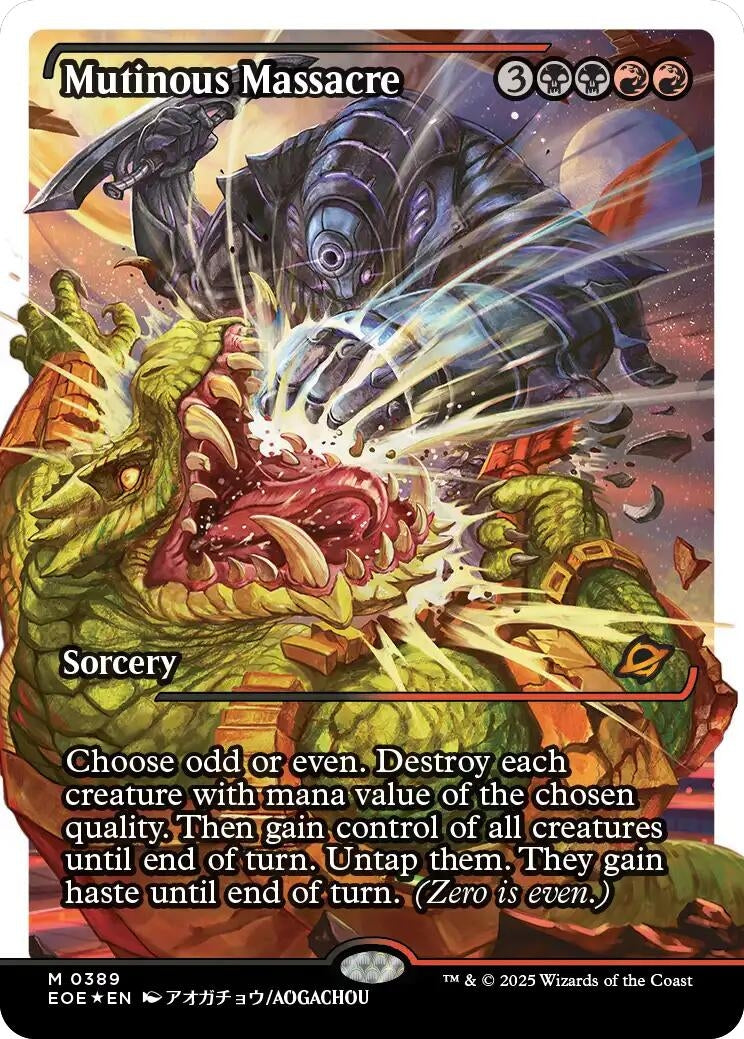 Image for Mutinous Massacre (Showcase) (Fracture Foil) (389) (Edge of Eternities) - Magic: The Gathering