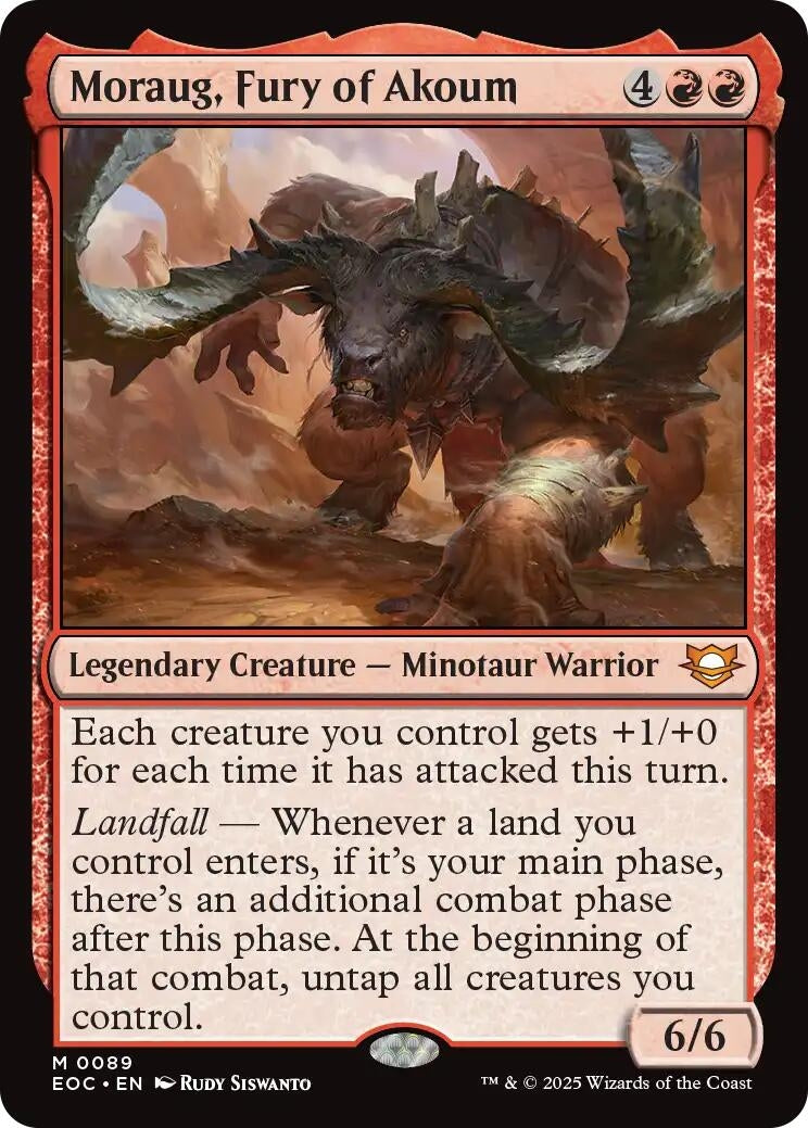 Image for Moraug, Fury of Akoum (89) (Commander: Edge of Eternities) - Magic: The Gathering