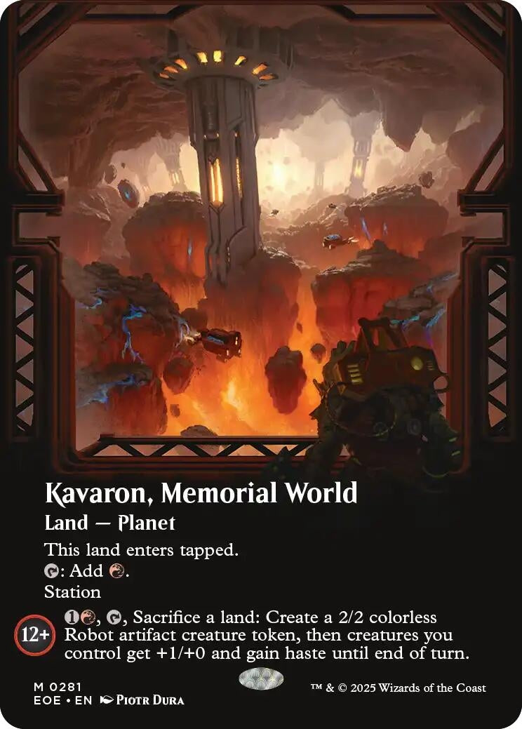 Image for Kavaron, Memorial World (Borderless) (281) (Edge of Eternities) - Magic: The Gathering