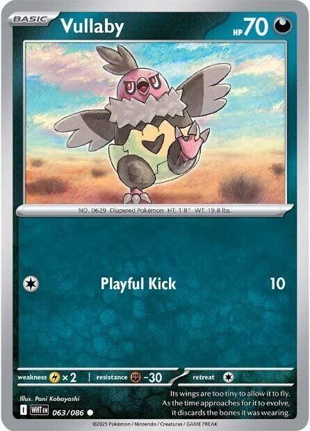 Image for Vullaby (063/086) (SV: White Flare) - Pokemon