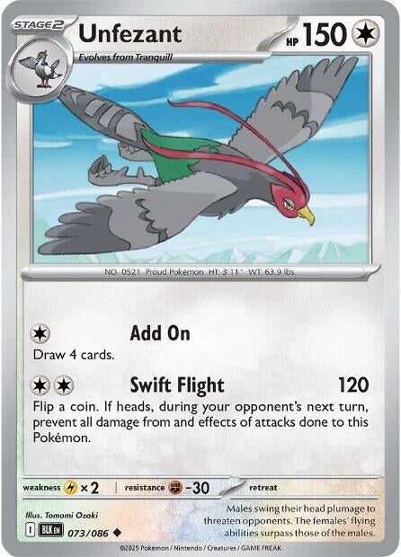 Image for Unfezant (073/086) (SV: Black Bolt) - Pokemon