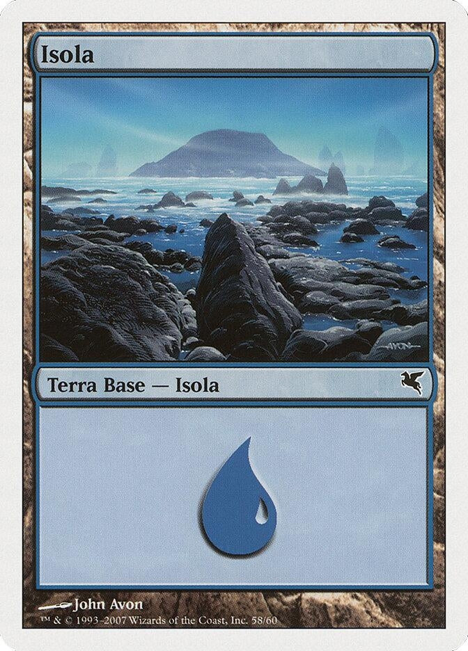 Image for Island (Italian) - "Isola" (E58) (E58) (Magic Encyclopedia 2005 (Salvat/Hachette)) - Magic: The Gathering