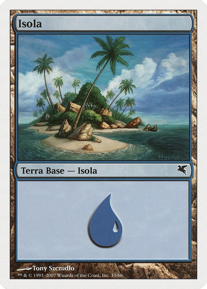 Image for Island (Italian) - "Isola" (E33) (E33) (Magic Encyclopedia 2005 (Salvat/Hachette)) - Magic: The Gathering