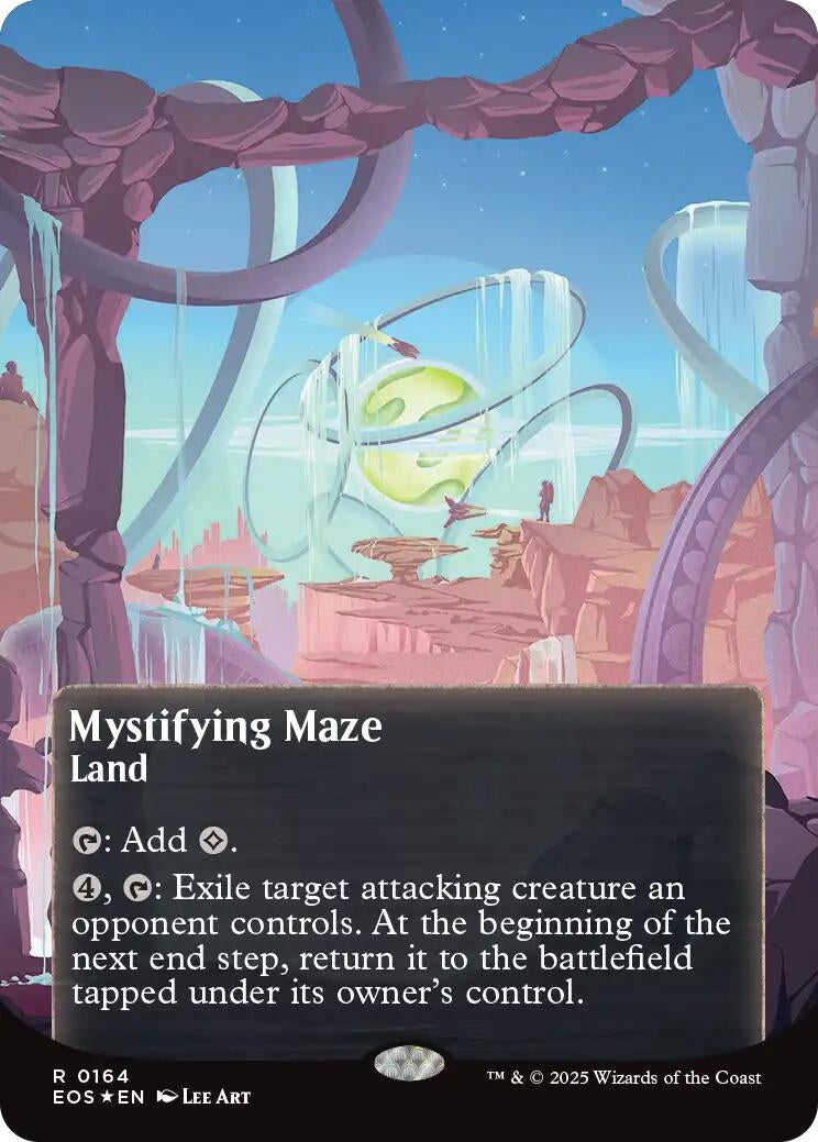 Image for Mystifying Maze (0164) (Borderless) (Galaxy Foil) (164) (Edge of Eternities: Stellar Sights) - Magic: The Gathering