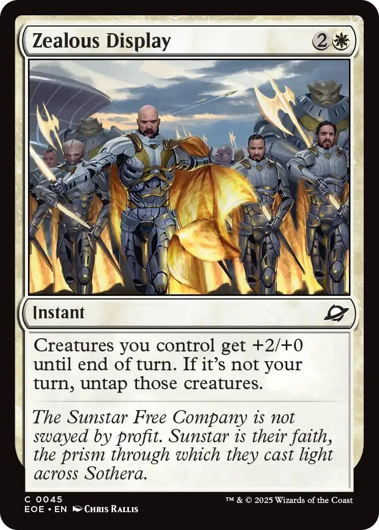 Image for Zealous Display (45) (Edge of Eternities) - Magic: The Gathering