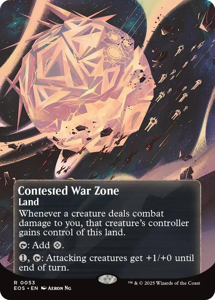 Image for Contested War Zone (0053) (Borderless) (53) (Edge of Eternities: Stellar Sights) - Magic: The Gathering