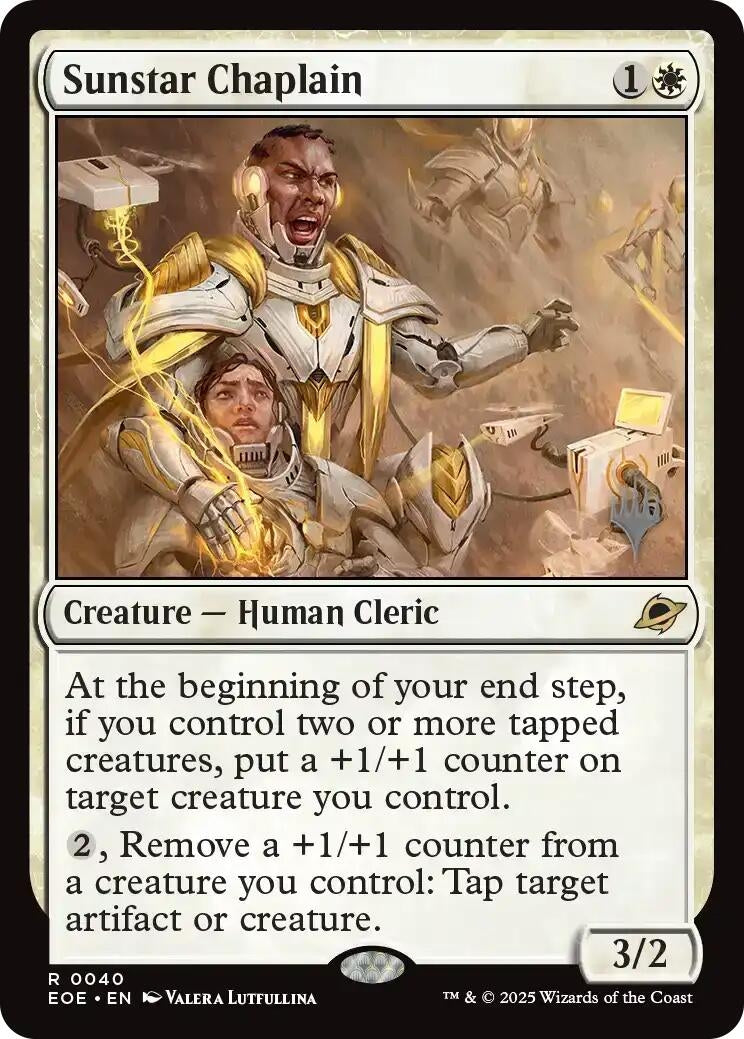 Image for Sunstar Chaplain (40) (Promo Pack: Edge of Eternities) - Magic: The Gathering