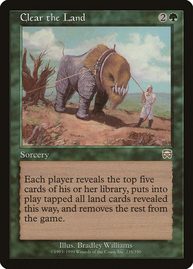 Image for Clear the Land (235) (Mercadian Masques) - Magic: The Gathering