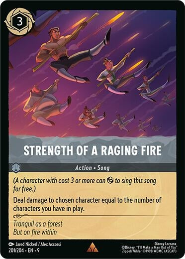 Image for Strength of a Raging Fire (201/204) (Fabled) - Disney Lorcana