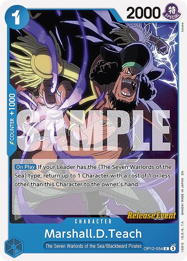 Image for Marshall.D.Teach (OP12-054) (Legacy of the Master Release Event Cards) - One Piece Card Game