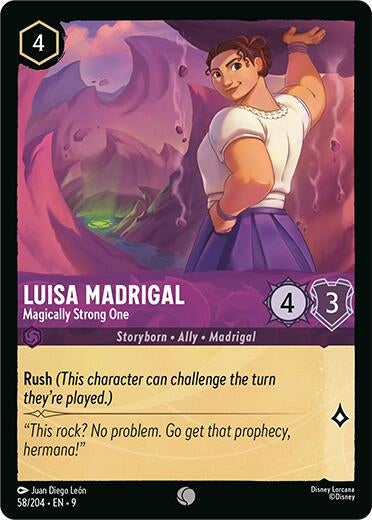 Image for Luisa Madrigal - Magically Strong One (58/204) (Fabled) - Disney Lorcana