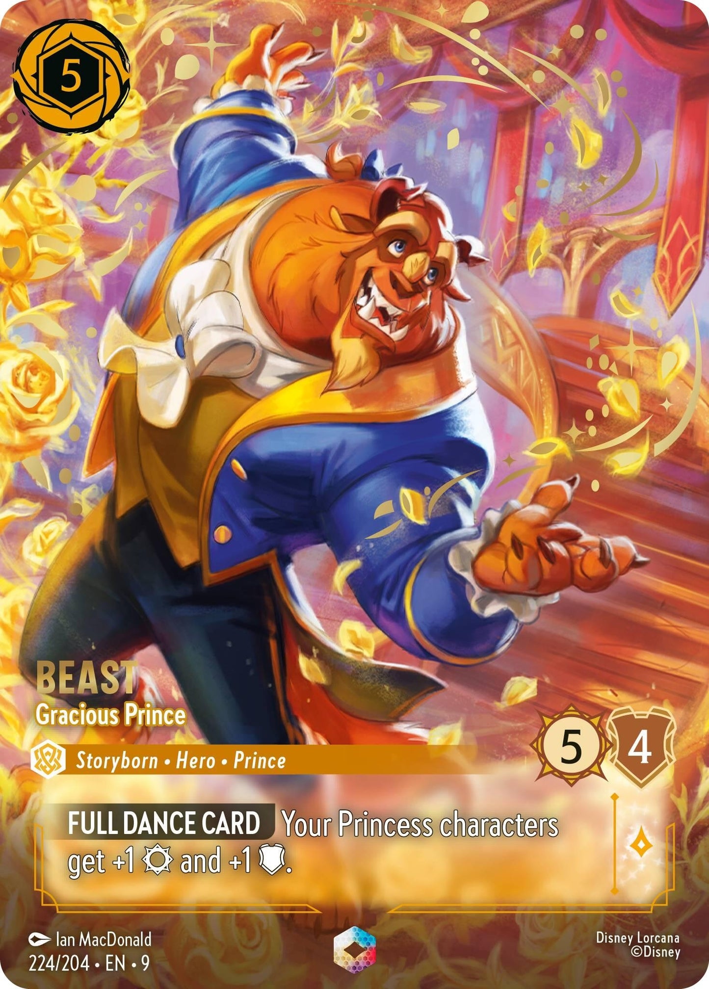 Image for Beast - Gracious Prince (Enchanted) (224/204) (Fabled) - Disney Lorcana