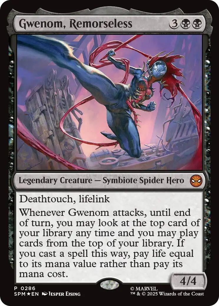Image for Gwenom, Remorseless (286) (Unique and Miscellaneous Promos) - Magic: The Gathering
