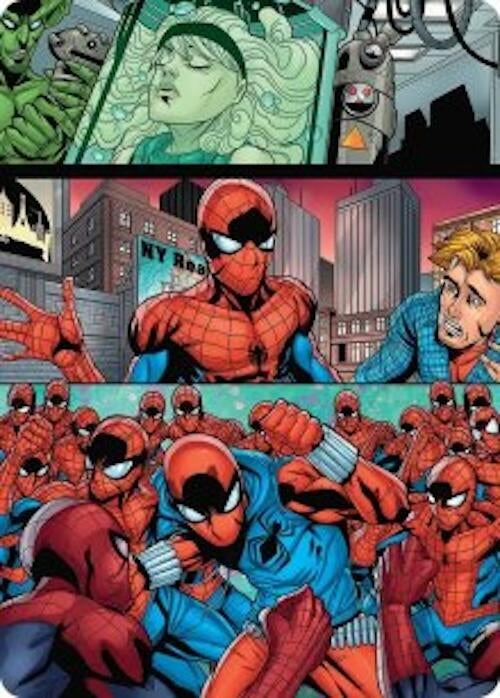 Image for The Clone Saga Art Card (42) (Art Series: Marvel's Spider-Man) - Magic: The Gathering