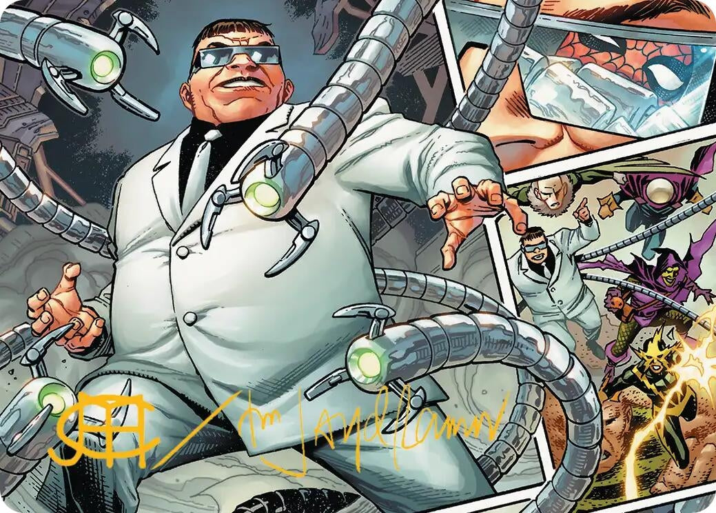 Image for Doctor Octopus, Master Planner Art Card (48/54) (Gold-Stamped Signature) (48) (Art Series: Marvel's Spider-Man) - Magic: The Gathering