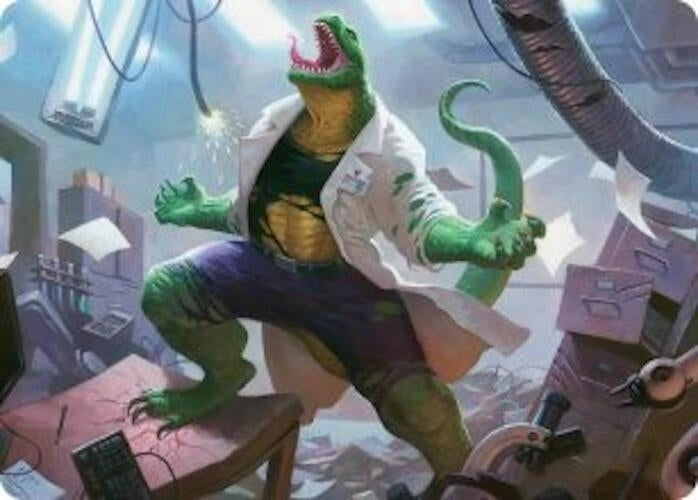 Image for Lizard, Connors's Curse Art Card (18) (Art Series: Marvel's Spider-Man) - Magic: The Gathering
