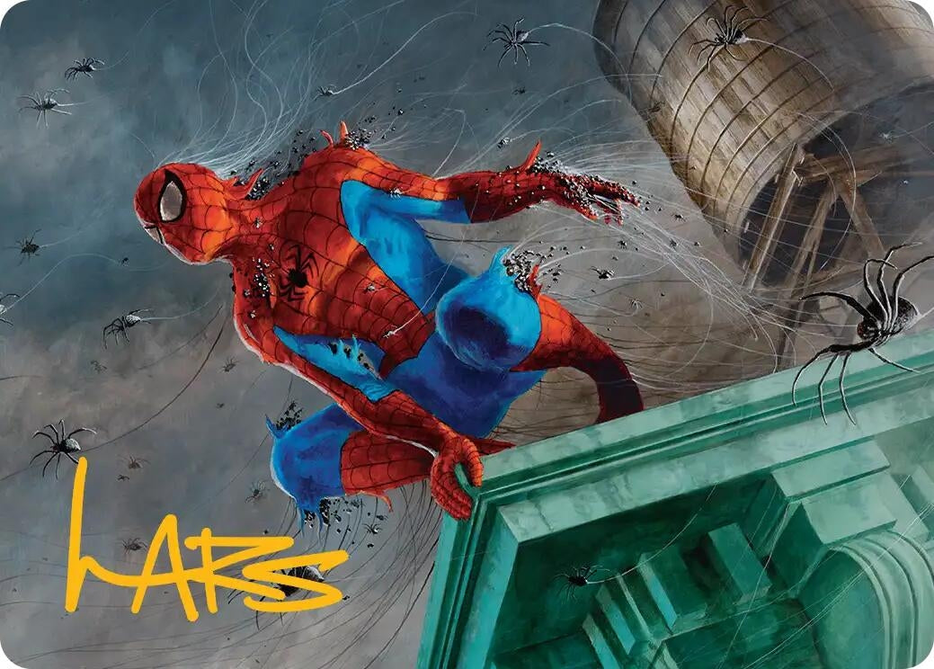 Image for Spiders-Man, Heroic Horde Art Card (Gold-Stamped Signature) (21) (Art Series: Marvel's Spider-Man) - Magic: The Gathering