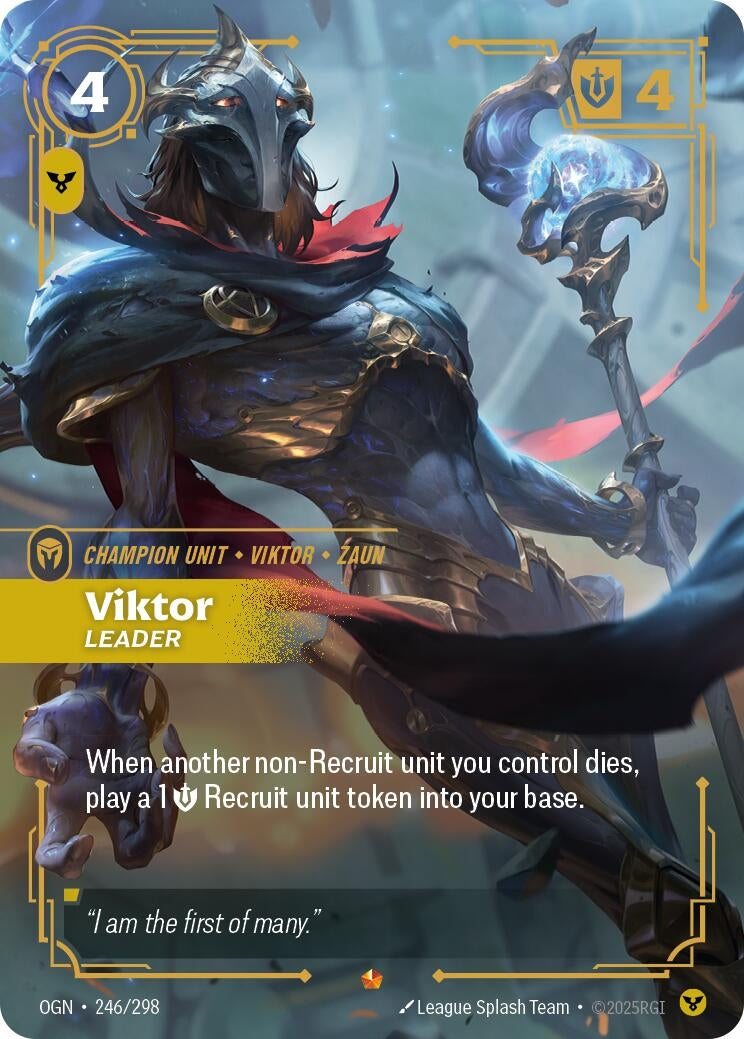 Image for Viktor - Leader (246/298) (Origins) - Riftbound: League of Legends Trading Card Game