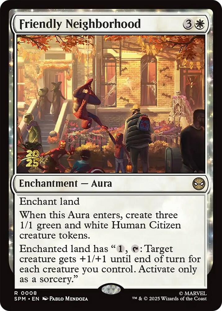 Image for Friendly Neighborhood (8) (Prerelease Cards) - Magic: The Gathering