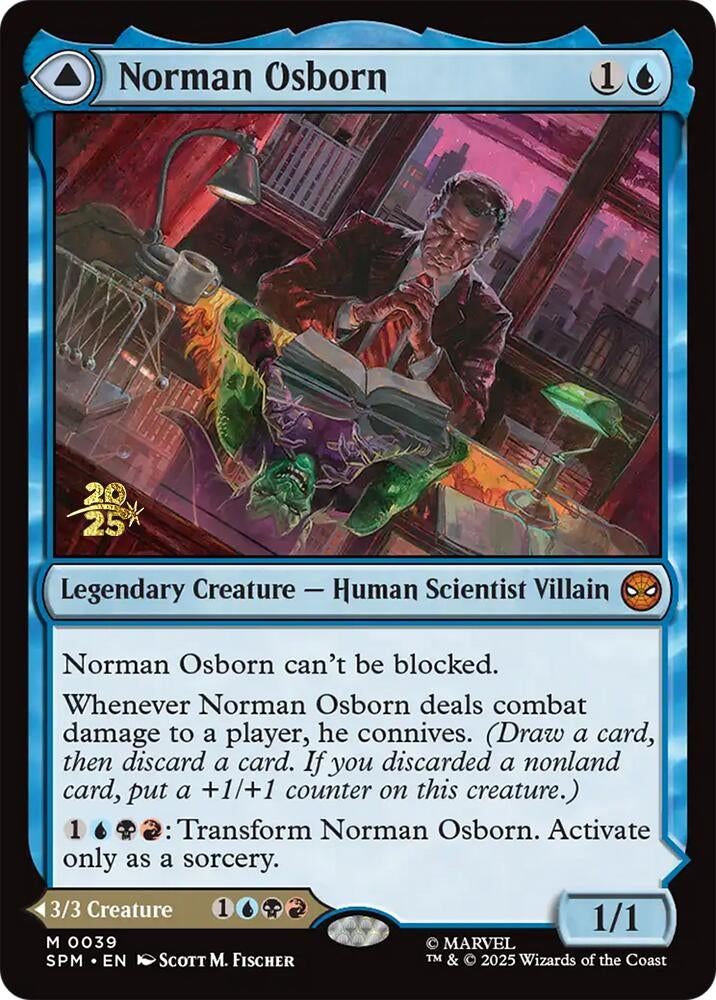 Image for Norman Osborn (39) (Prerelease Cards) - Magic: The Gathering