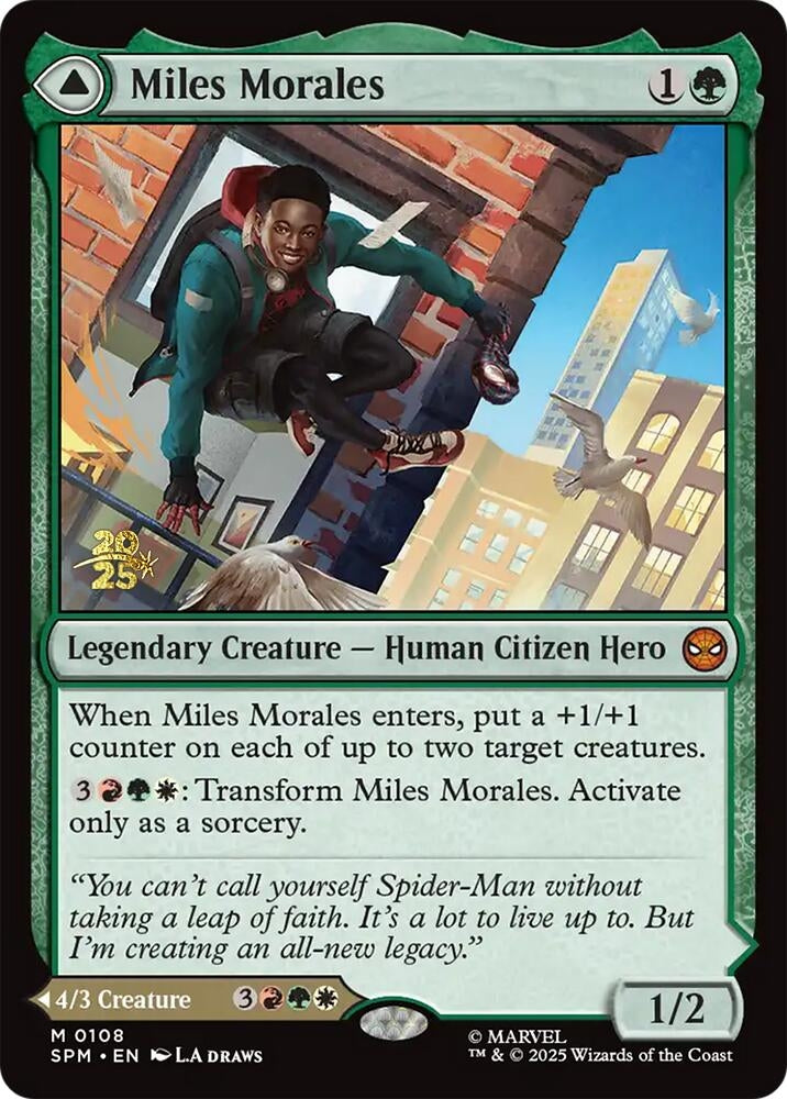 Image for Miles Morales (108) (Prerelease Cards) - Magic: The Gathering