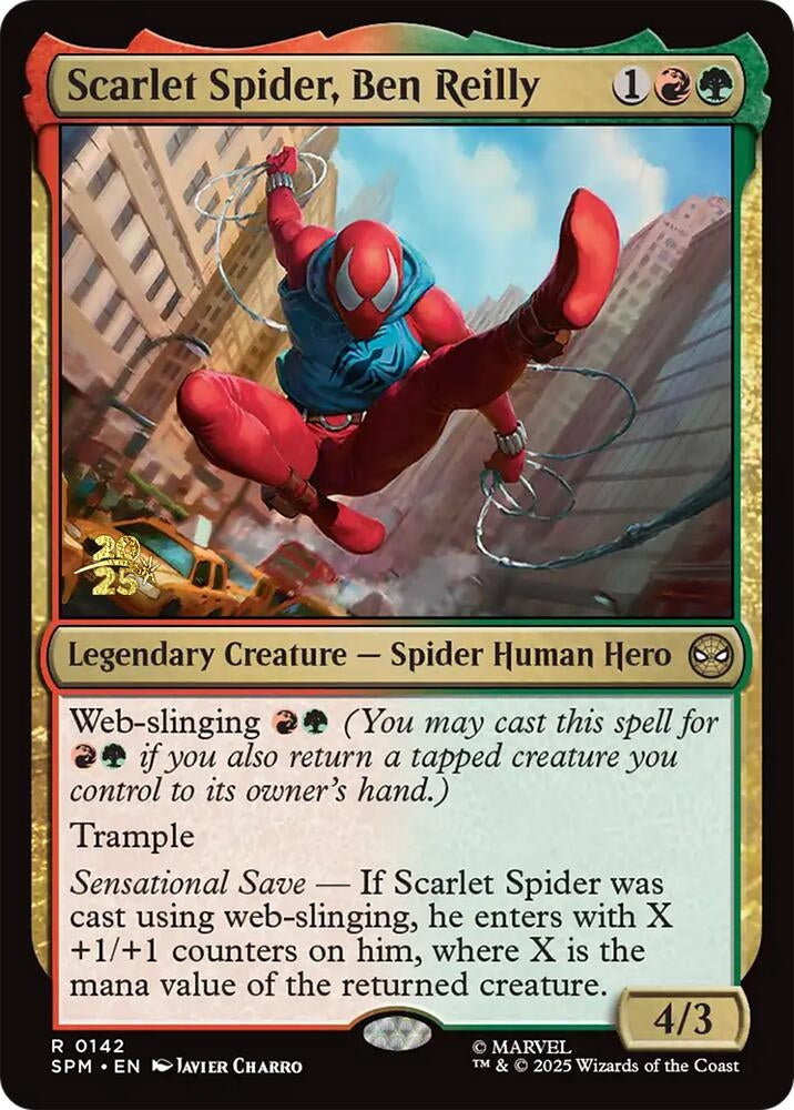 Image for Scarlet Spider, Ben Reilly (142) (Prerelease Cards) - Magic: The Gathering