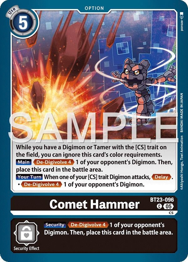 Image for Comet Hammer (BT23-096 C) (Hackers' Slumber) - Digimon Card Game