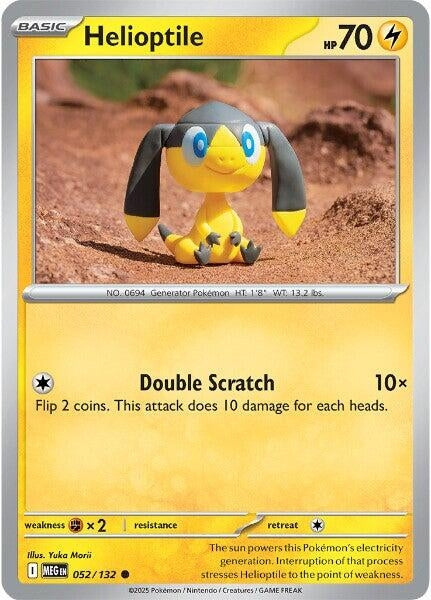 Image for Helioptile (052/132) (ME01: Mega Evolution) - Pokemon
