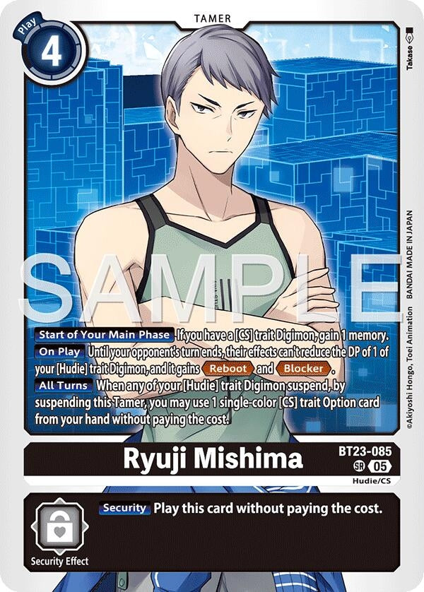 Image for Ryuji Mishima (BT23-085 SR) (Hackers' Slumber) - Digimon Card Game