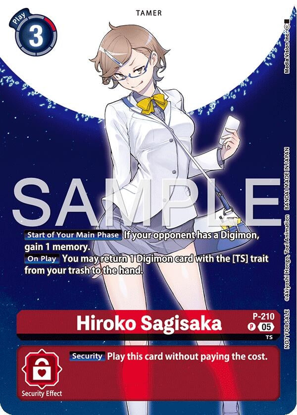 Image for Hiroko Sagisaka (Hacker's Slumber Box Promotion Pack) (P-210 P) (Digimon Promotion Cards) - Digimon Card Game