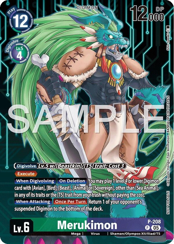 Image for Merukimon (Hacker's Slumber Box Promotion Pack) (P-208 P) (Digimon Promotion Cards) - Digimon Card Game